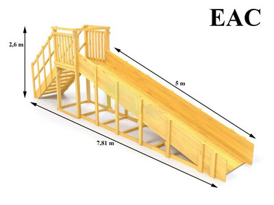 Зимняя горка TORUDA Север wood-2 (скат 5 м)