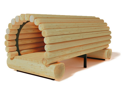 Лаз-туннель Хоббит-Таун (импрегнированная древесина)