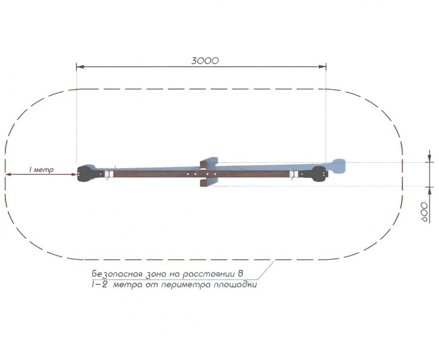 Качели балансир серия O модель 5 - вид 2