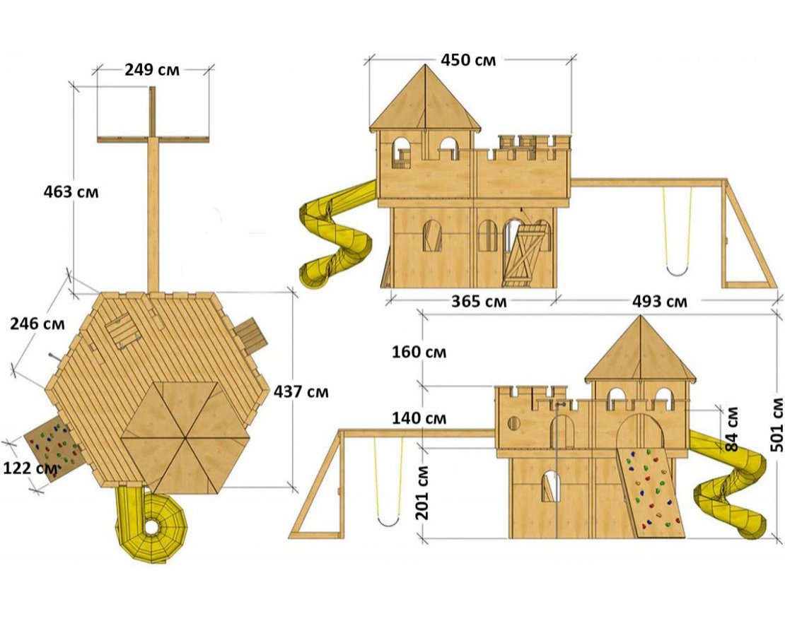 Игровой комплекс TORUDA WOOD Причудливый Замок - вид 3