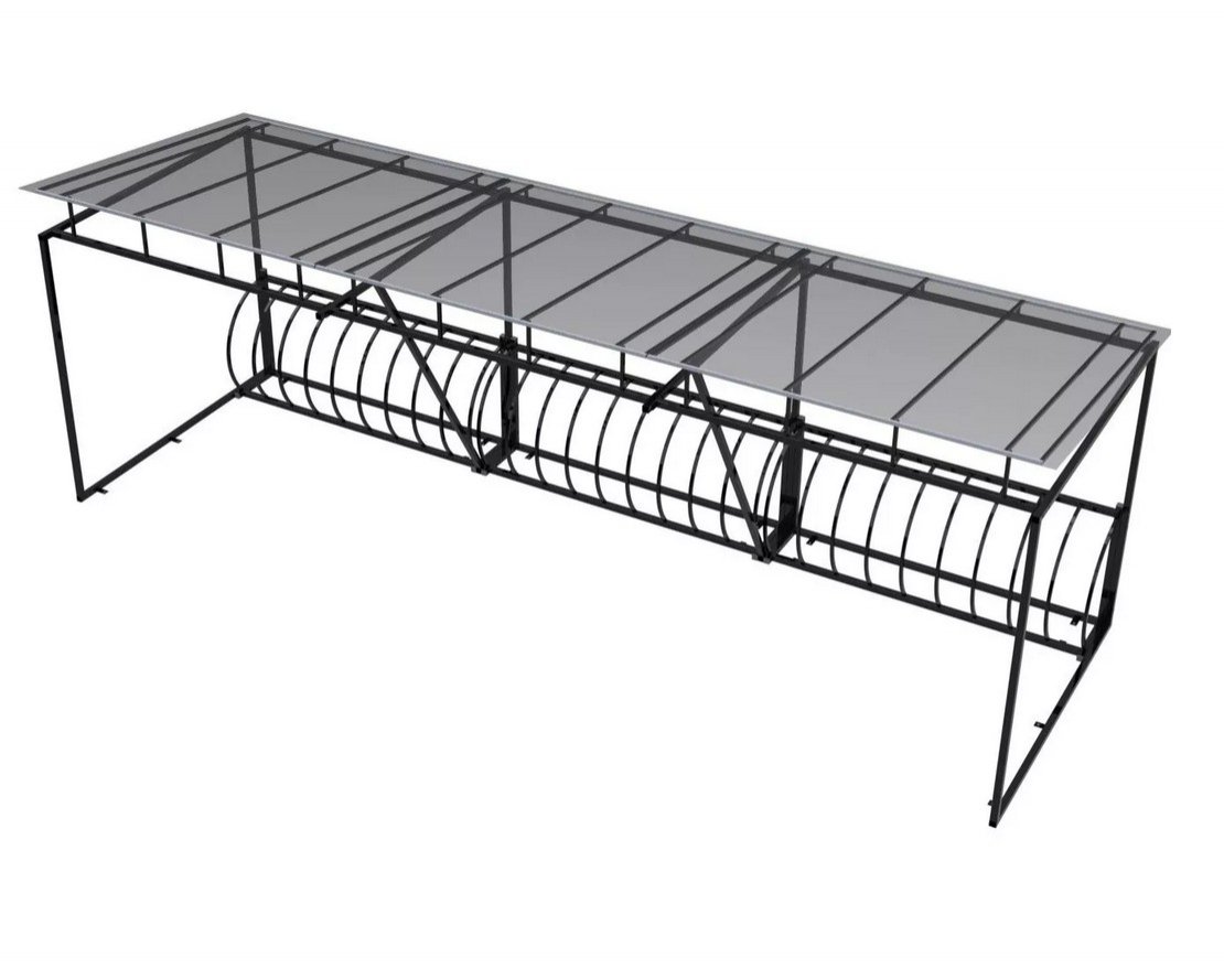 Модульная велопарковка «Stolz» с навесом VP26 - вид 4