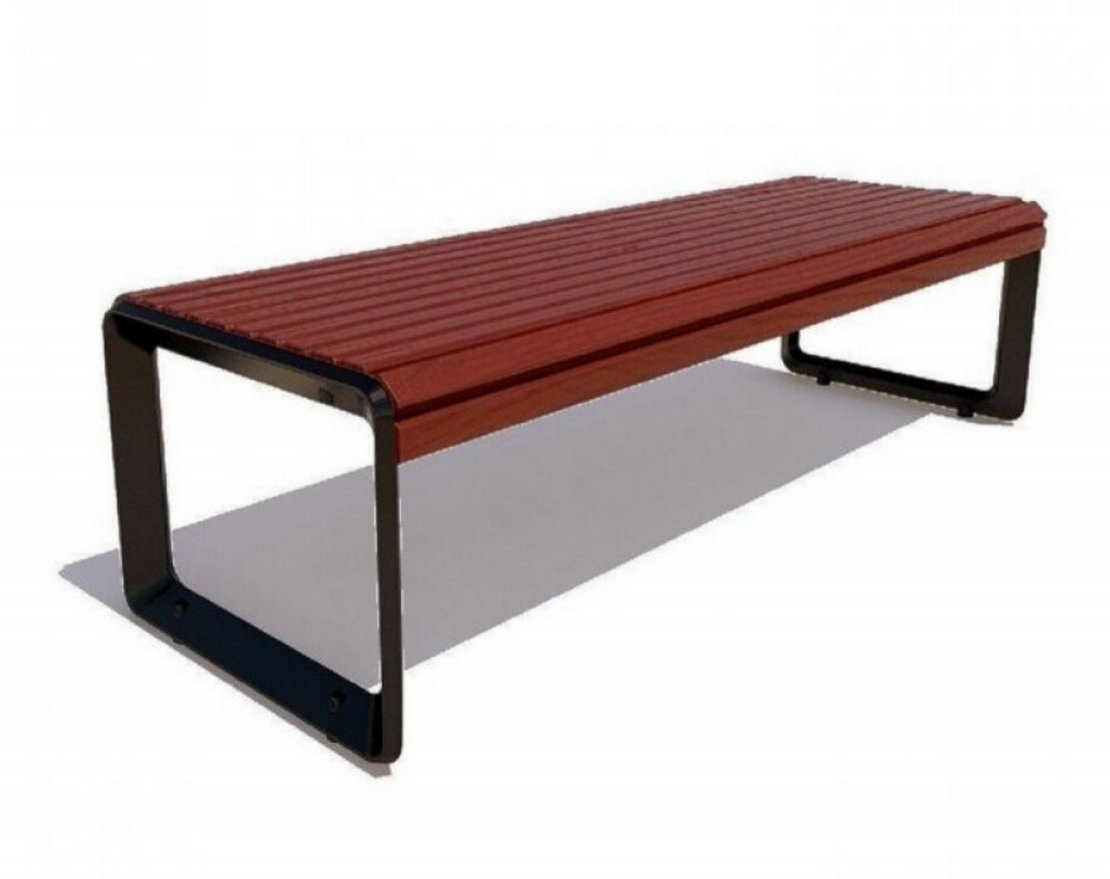 Скамейка парковая Милан (банкетка), Лиственница - вид 4