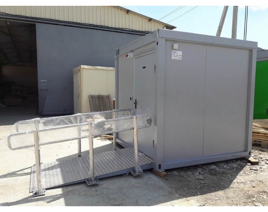 Туалетный модуль для МГН (Для подключения к воде и канализации) - вид 3